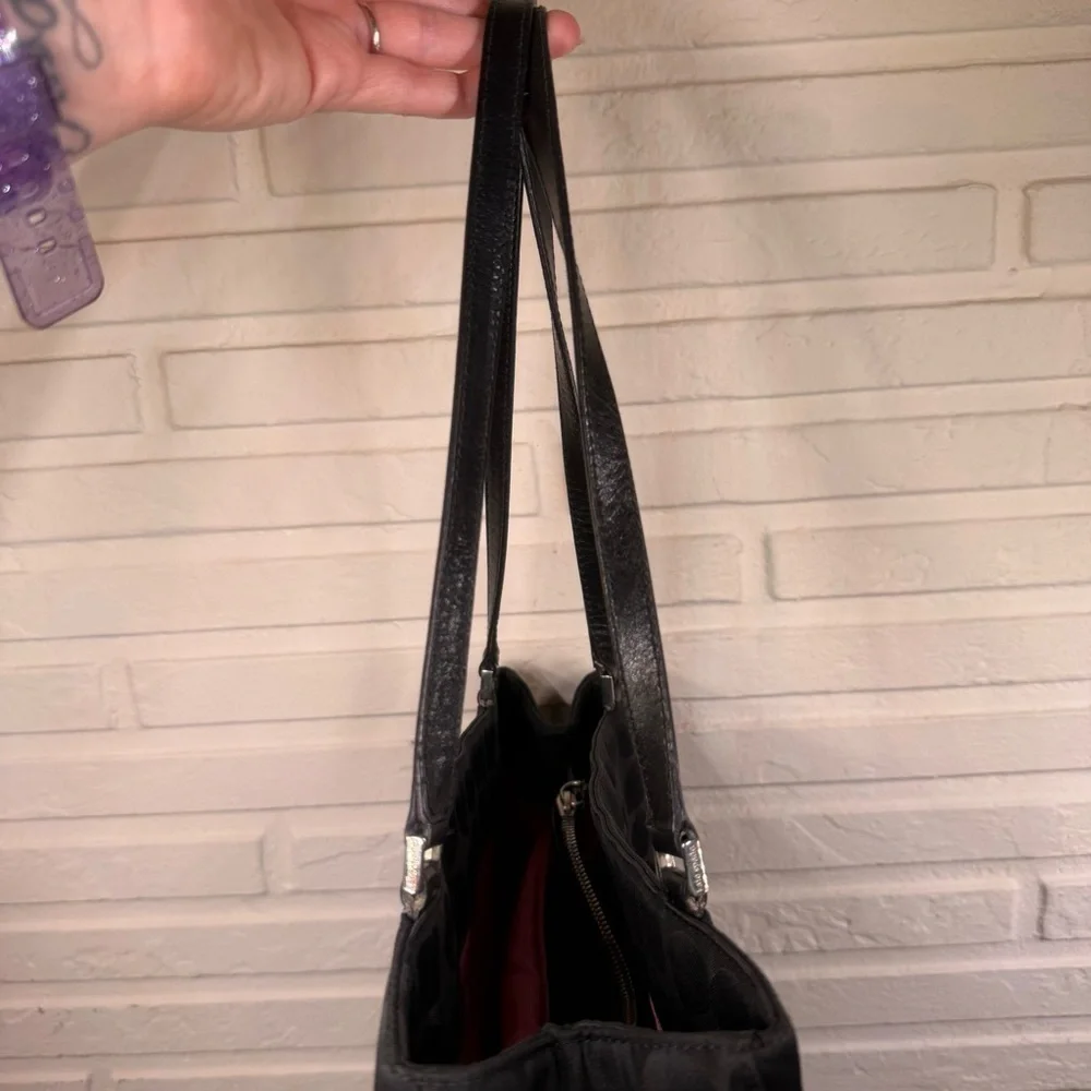 Kate Spade Vintage Black Nylon Shoulder Bag Made in Italy